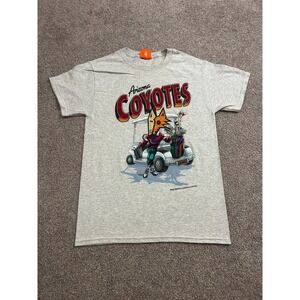 Manor Arizona Coyotes T-Shirt Mens Small Gray Excellent Golf Kachina Graphic Tee